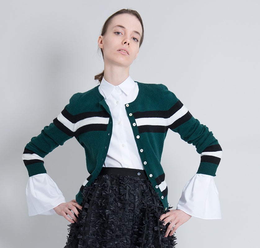 Bell Sleeve Cotton Shirt
