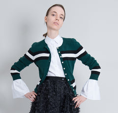 Bell Sleeve Cotton Shirt