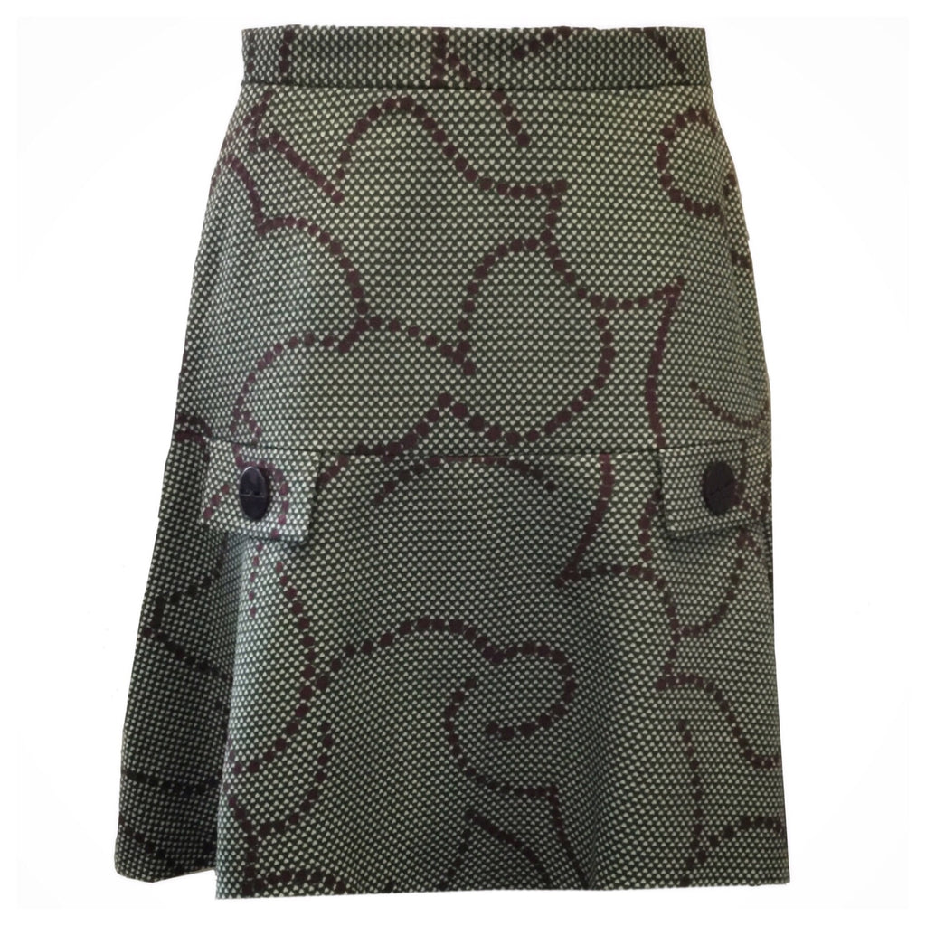 Knit Button Skirt